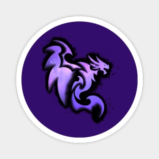 Forged Purple Dragon Flying Dragon Design Magnet